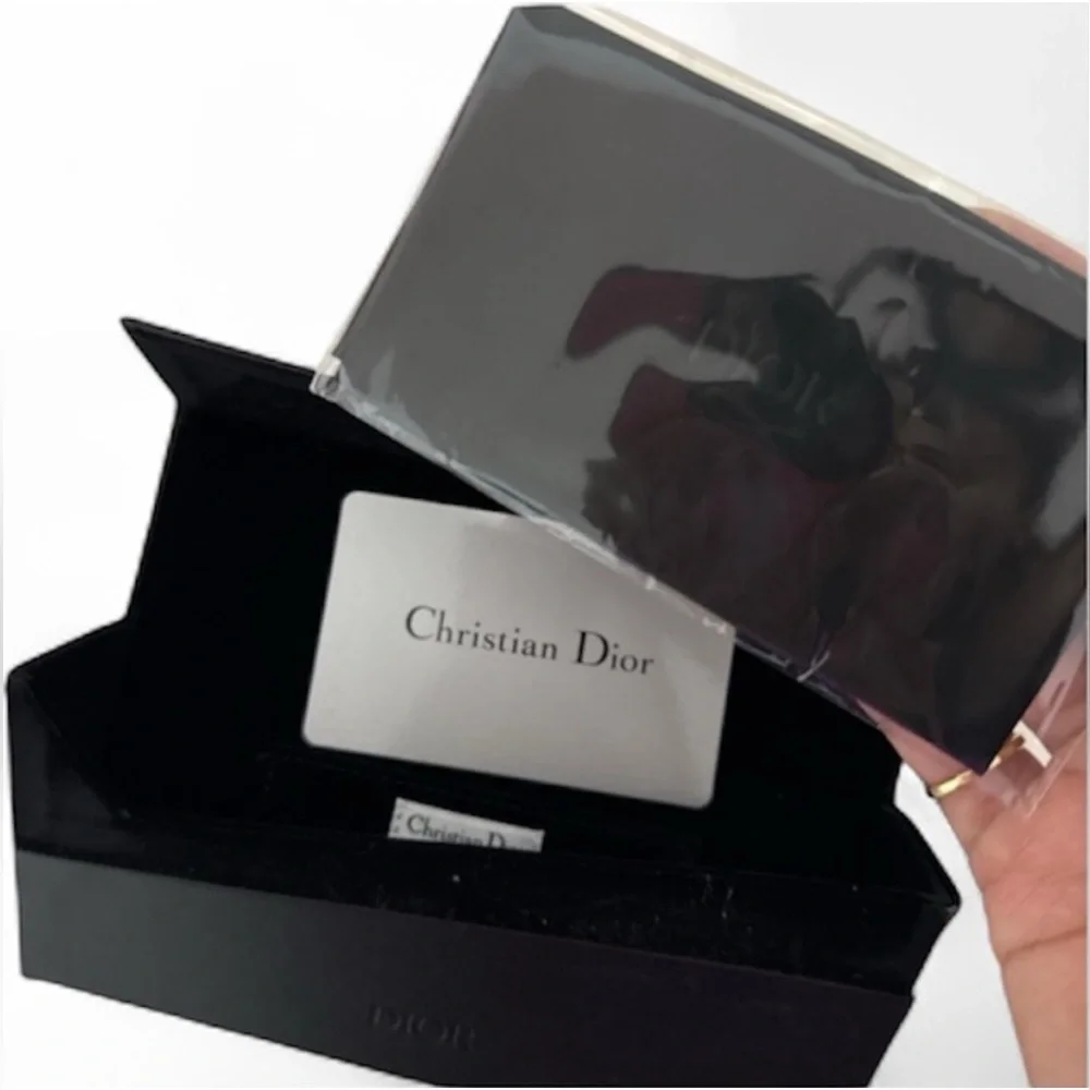 Christian Dior Black / Gold Sunglasses 80711 w/ Dior Sunglass Case - Picture 7 of 12